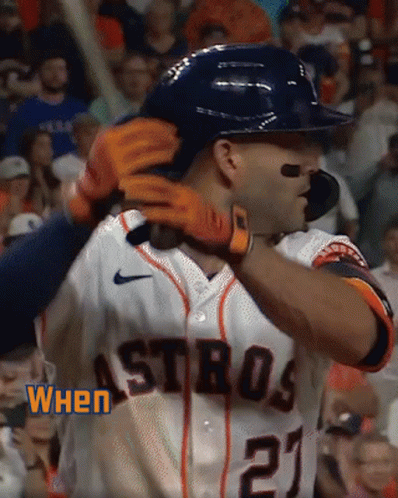 A Baseball Player Wearing A Jersey With The Number 21 On It GIF