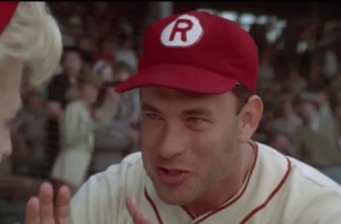 Baseball Player In Red Cap With R GIF