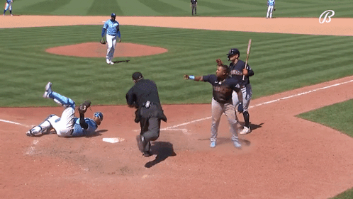A Baseball Player Wearing A Shirt That Says San Diego Throws The Ball GIF
