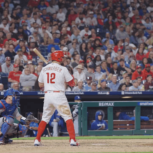 A Baseball Player With The Number 12 On His Back GIF