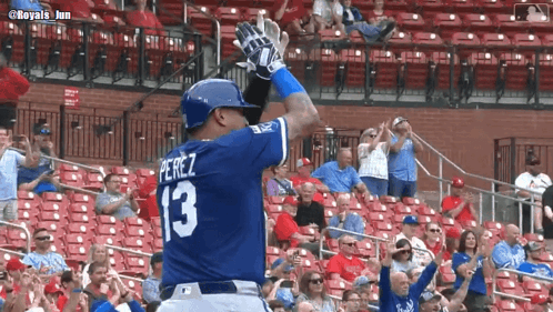 A Baseball Player With The Number 13 On The Back Of His Shirt GIF