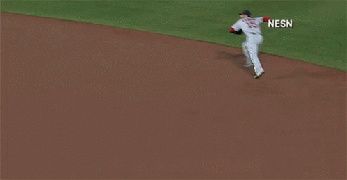 A Baseball Player With The Number 16 On His Jersey Is Sliding Into Base GIF