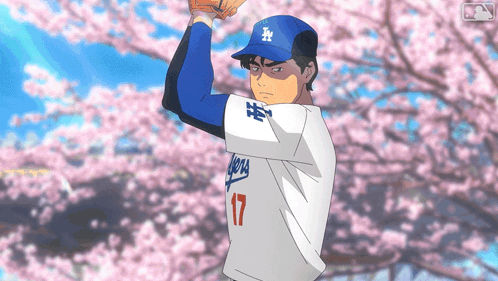 A Baseball Player With The Number 17 On The Back Of His Shirt GIF