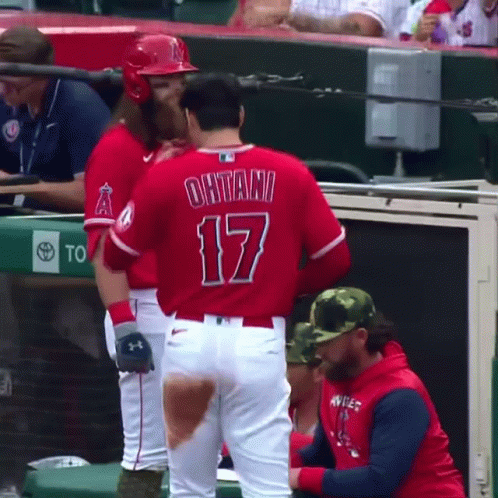 A Baseball Player With The Number 17 On The Back Of His Shirt GIF