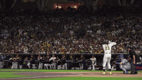A Baseball Player With The Number 23 On His Back GIF