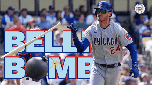 A Baseball Player With The Number 24 On His Jersey Is Swinging A Bat GIF