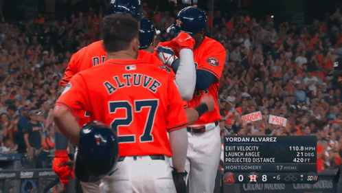 A Baseball Player With The Number 27 On Their Back GIF