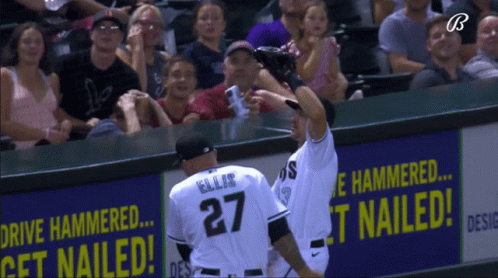 A Baseball Player With The Number 27 On Their Jersey GIF