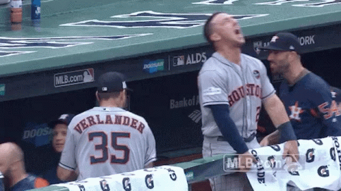 A Baseball Player With The Number 35 On Their Back GIF