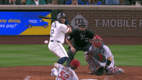 A Baseball Player With The Number 52 On His Jersey GIF
