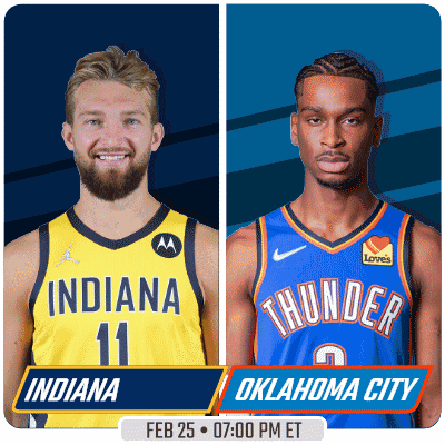 A Basketball Game Between Indiana And Oklahoma City GIF