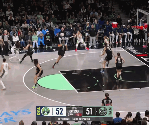 A Basketball Game Between The Dallas Mavericks And The New York Knicks Is Underway GIF