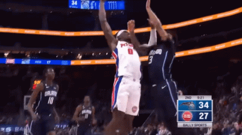 A Basketball Game Between The Orlando Magic And The Miami Heat Is Underway GIF