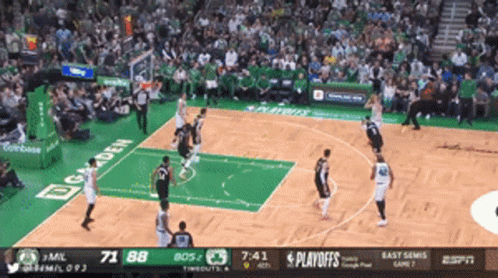 A Basketball Game Is Being Played And The Score Is 71 To 88 GIF