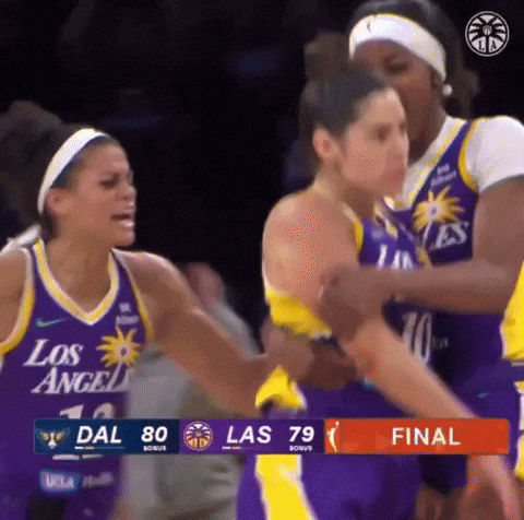 A Basketball Game Is Being Played Between The Los Angeles Lakers And The Las Vegas Nuggets GIF