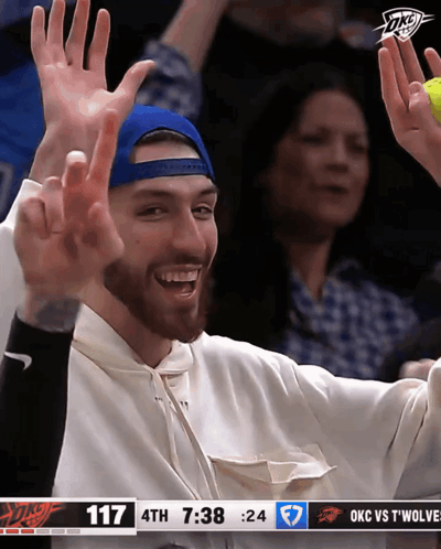 A Basketball Game Is Being Played Between The Okc And The Wolves GIF