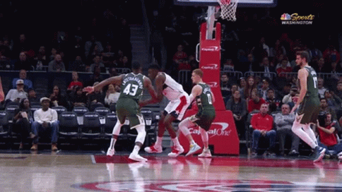 A Basketball Game Is Being Played In Washington GIF