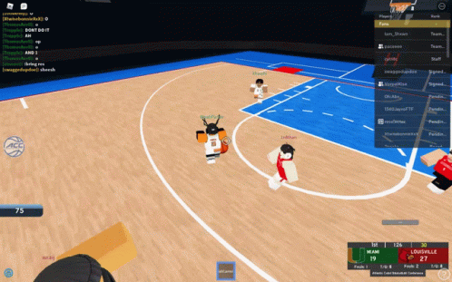 A Basketball Game Is Being Played On A Computer Screen GIF