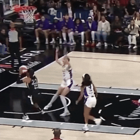 A Basketball Game Is Being Played On A Court That Has The Word Ultra On It GIF