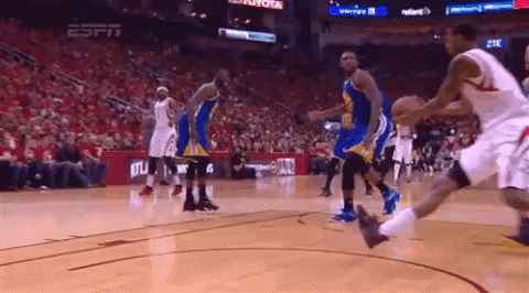 A Basketball Game Is Being Played On A Court With Toyota Advertisements On The Sidelines GIF
