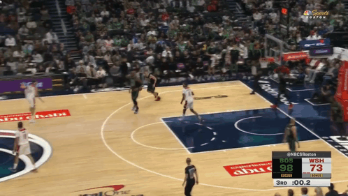 A Basketball Game Is Being Shown On Nbc Sports Network GIF