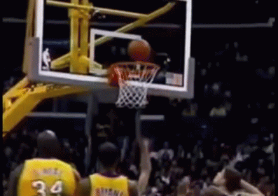 A Basketball Is Going Through The Net During A Basketball Game GIF