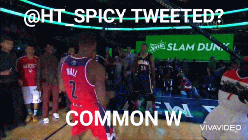 A Basketball Player In A Red Jersey With The Number 2 On The Back GIF