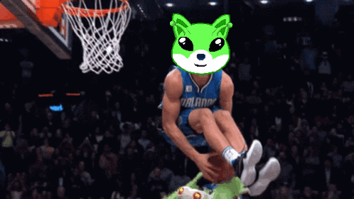 A Basketball Player Wearing A Dallas Jersey Is Dunking A Ball GIF