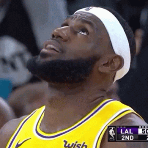 A Basketball Player Wearing A Headband And A Yellow Jersey With Wish On It GIF