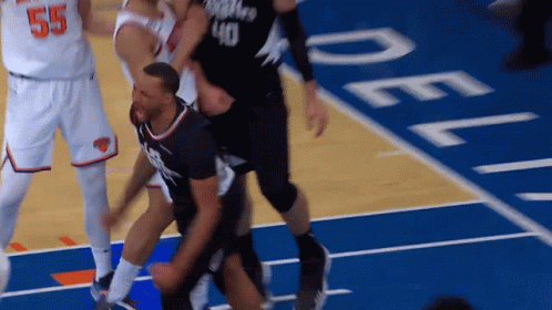 A Basketball Player Wearing A Jersey That Says ' 40 ' On It GIF