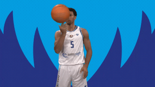 Basketball Player Wearing Amysoft Jersey GIF