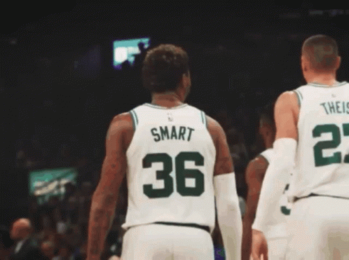A Basketball Player Wearing A Jersey With The Number 36 On The Back GIF