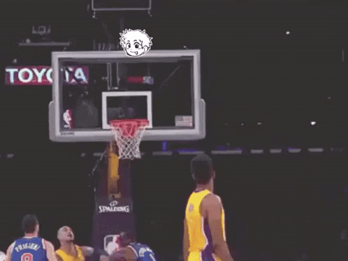 A Basketball Player Wearing A Lakers Jersey With The Number 0 GIF