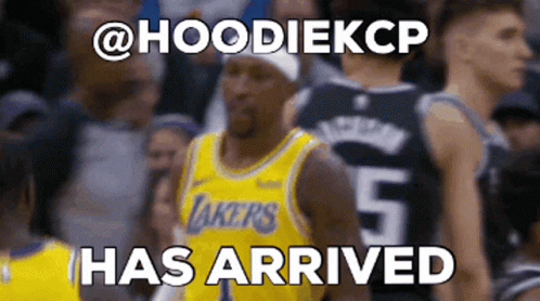 A Basketball Player Wearing A Lakers Jersey With The Number 5 On It GIF