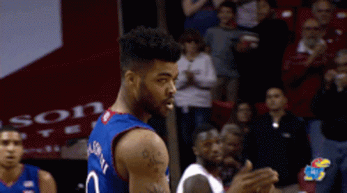 A Basketball Player Wearing A Number 2 Jersey Stands On The Court GIF