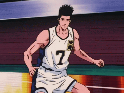 A Basketball Player Wearing A Number 7 Jersey GIF