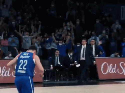 A Basketball Player Wearing The Number 22 Jersey GIF
