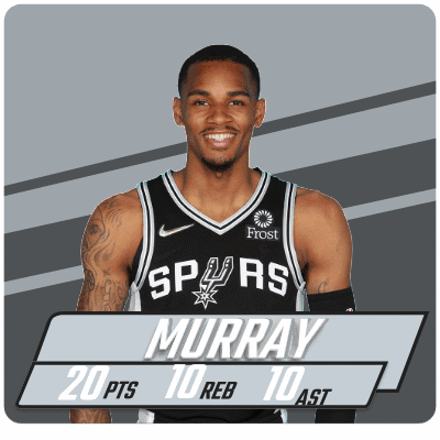 A Basketball Player With The Name Murray On The Front GIF