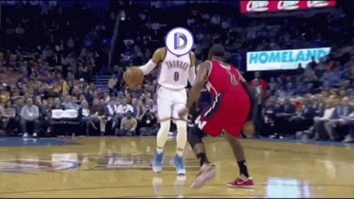 A Basketball Player With The Number 0 On His Jersey GIF