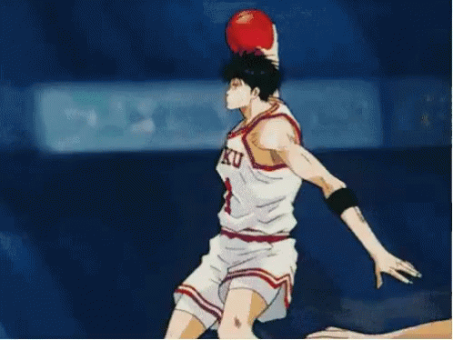 A Basketball Player With The Number 1 On His Jersey Is Jumping In The Air GIF
