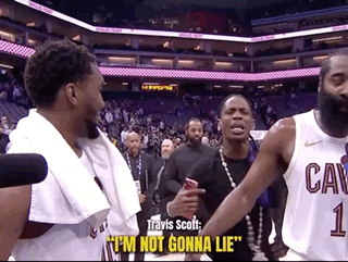 A Basketball Player With The Number 1 On His Jersey Is Talking To Another Player GIF