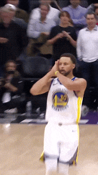 A Basketball Player With The Number 10 On His Jersey Stands On The Court GIF
