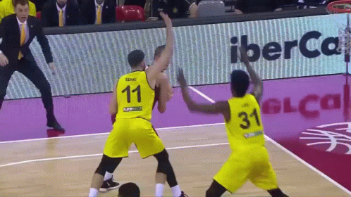 A Basketball Player With The Number 11 On The Back Of His Shirt GIF