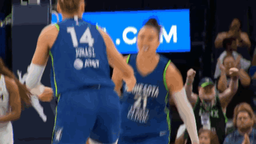 A Basketball Player With The Number 14 On Their Back GIF