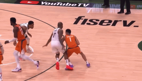 A Basketball Player With The Number 17 On His Back GIF