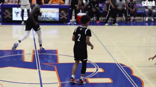 A Basketball Player With The Number 2 On His Jersey Stands On The Court GIF
