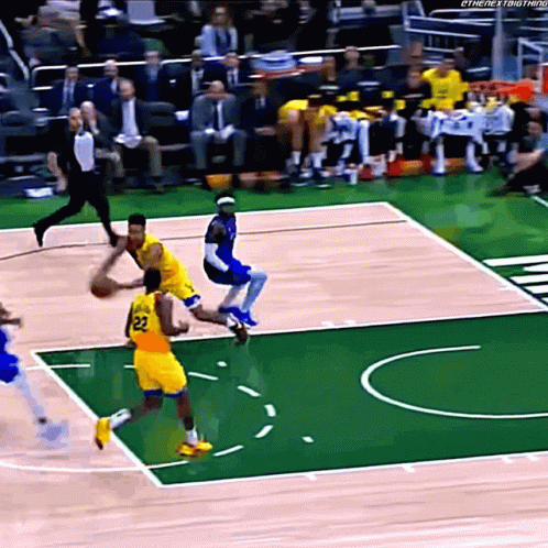 A Basketball Player With The Number 22 On His Back GIF
