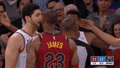 A Basketball Player With The Number 23 On His Back GIF