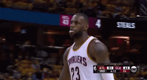 A Basketball Player With The Number 23 On His Shirt GIF