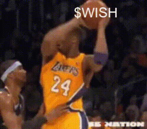 a basketball player with the number 24 on his jersey is holding a basketball in his hand .